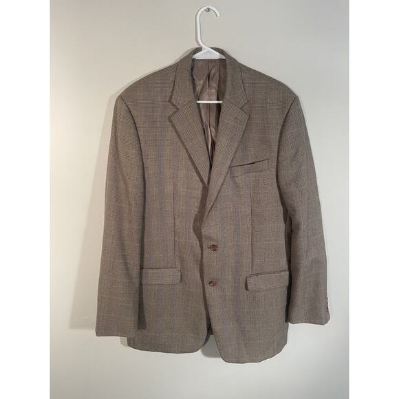 Lauren Ralph Lauren Mens Classic-Fit Ultraflex Stretch Patterned Blazer Size 42L - Picture 1 of 11